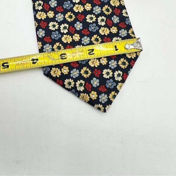 Brooks Brothers Floral Tie - Red, Yellow, Blue - Picture 9 of 11